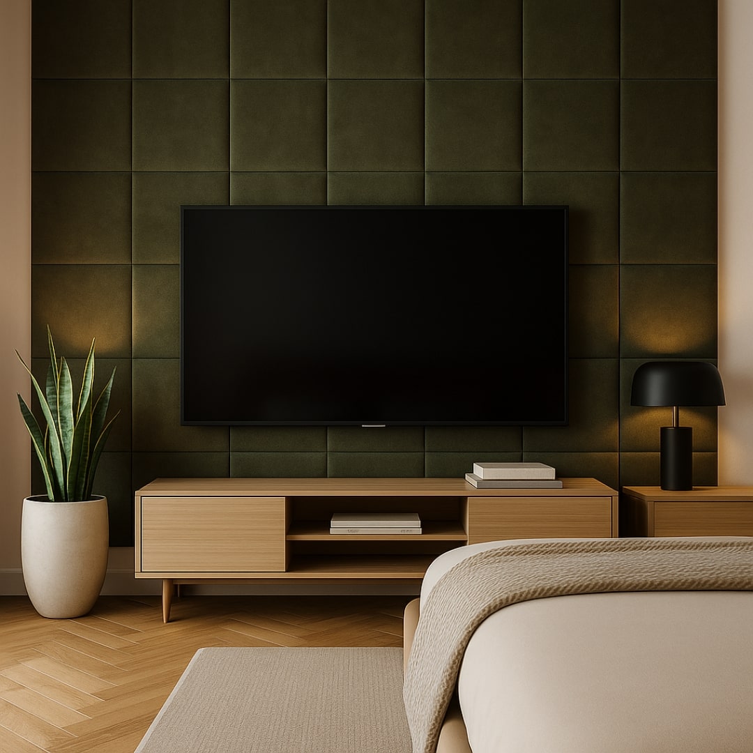 Premium fløjls-paneler med dyb tekstur