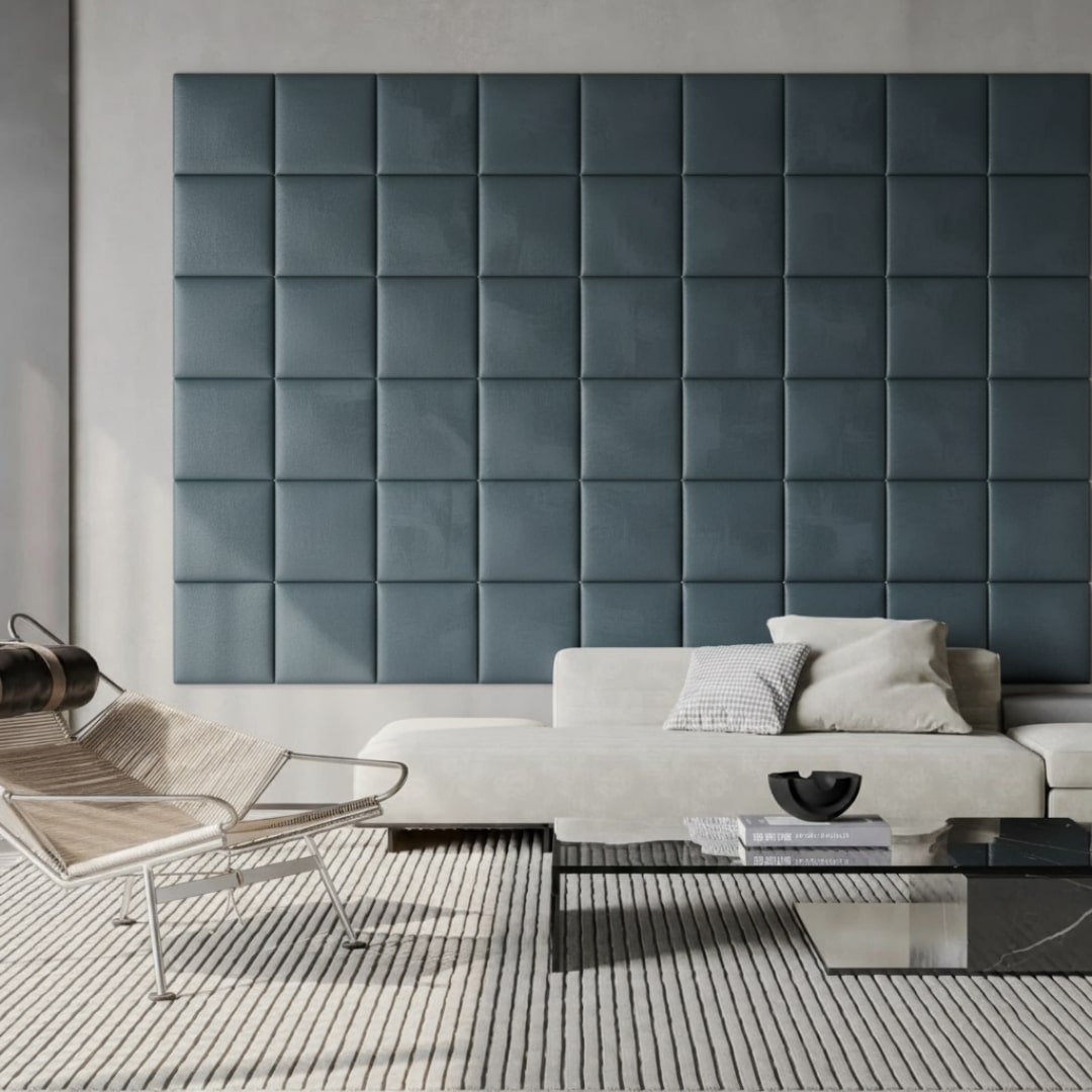 Mette Hansens værelse med grønne velourpaneler