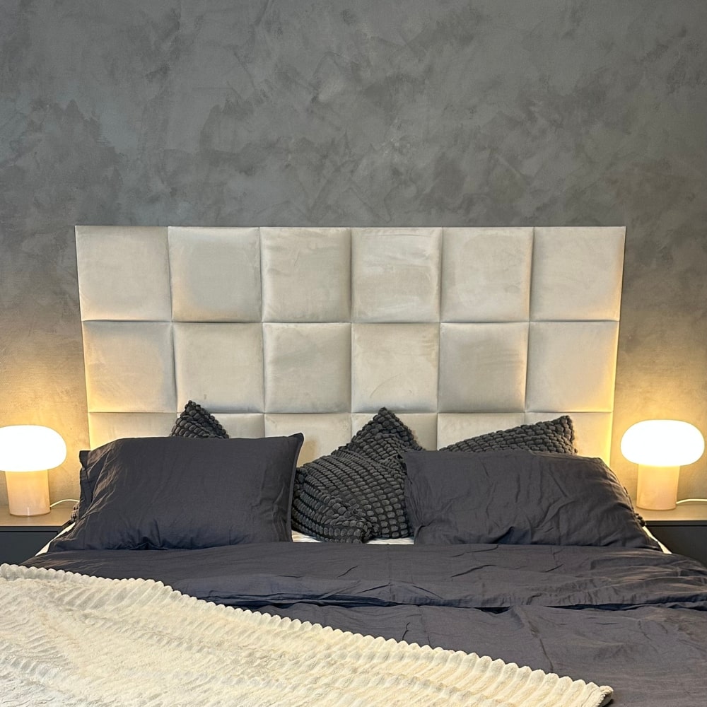 Moderne fløjlsvægpaneler